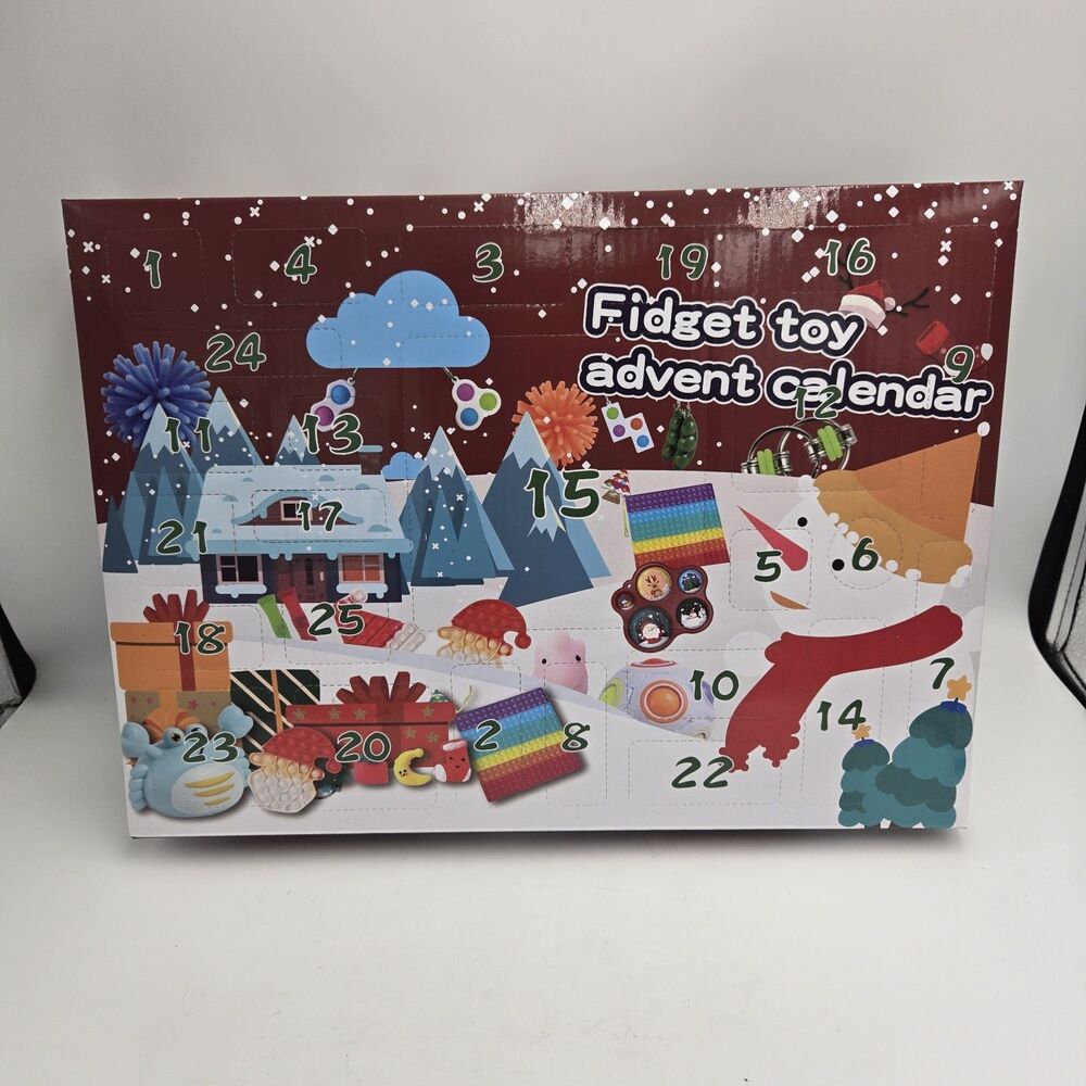 Fidget Toy Advent Calendar 25-Day Countdown To Christmas Fun Sensory Toys NEW